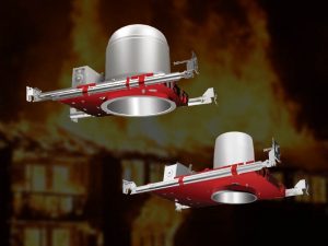 Fire rated recessed lighting